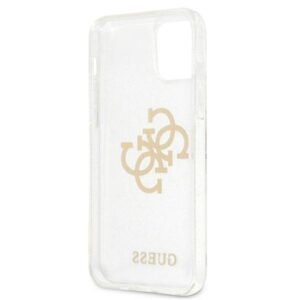 Guess GUHCP12LPCUGL4GTR Apple iPhone 12 Pro Max 6,7" skaidrus kietas dėklas Glitter 4G Big Logo - Image 7