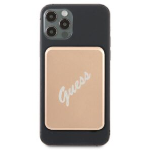 Guess 5W Wireless Powerbank GUPBMSVSLG 3000mAh aukso spalvos MagSafe - Image 2