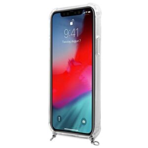 Guess GUHCP12MKC4GSSI Apple iPhone 12/12 Pro 6,1" skaidrus kietas dėklas 4G Silver Chain - Image 5