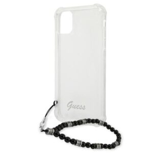 Guess GUHCP12LKPSBK Apple iPhone 12 Pro Max 6,7" skaidrus kietas dėklas juodos spalvos Pearl - Image 6