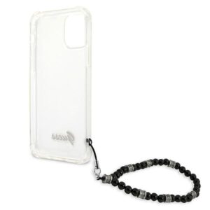 Guess GUHCP12LKPSBK Apple iPhone 12 Pro Max 6,7" skaidrus kietas dėklas juodos spalvos Pearl - Image 7