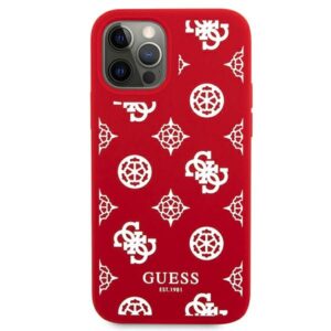 Guess GUHCP12LLSPEWRE Apple iPhone 12 Pro Max 6,7" red kietas dėklas Peony Collection - Image 3