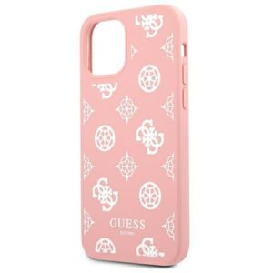 Guess GUHCP12LLSPEWPI Apple iPhone 12 Pro Max 6,7" rožinės spalvos kietas dėklas Peony Collection - Image 6