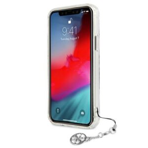 Guess GUHCP12LKS4GSI Apple iPhone 12 Pro Max 6,7" skaidrus kietas dėklas 4G Silver Charms Collection - Image 5