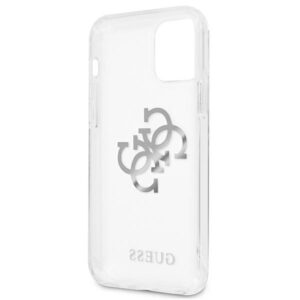 Guess GUHCP12LKS4GSI Apple iPhone 12 Pro Max 6,7" skaidrus kietas dėklas 4G Silver Charms Collection - Image 7