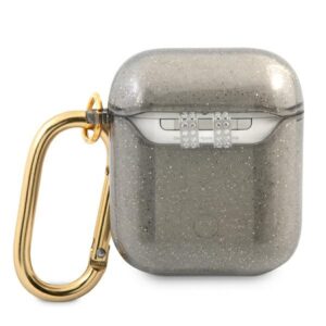 Guess GUA2UCG4GK AirPods dėklas juodos spalvos Glitter Collection - Image 2