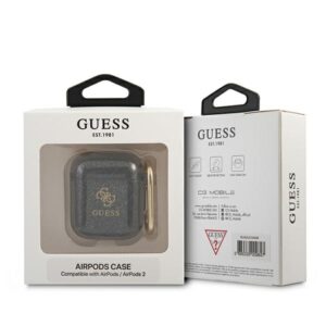 Guess GUA2UCG4GK AirPods dėklas juodos spalvos Glitter Collection - Image 4