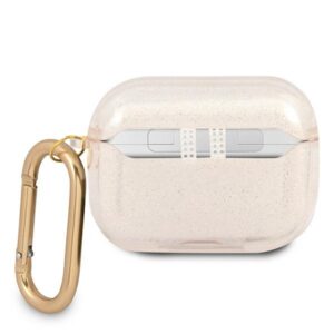 Guess GUAPUCG4GD AirPods Pro dėklas aukso spalvos Glitter Collection - Image 2