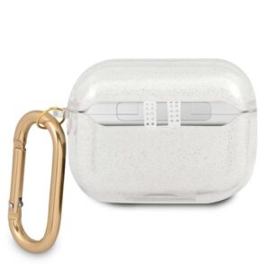 Guess GUAPUCG4GT AirPods Pro dėklas Transparent Glitter Collection - Image 2