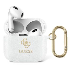 Guess GUA3UCG4GT AirPods 3 dėklasTransparent Glitter Collection - Image 1