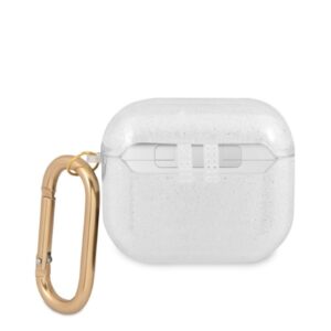 Guess GUA3UCG4GT AirPods 3 dėklasTransparent Glitter Collection - Image 2