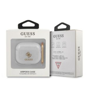 Guess GUA3UCG4GT AirPods 3 dėklasTransparent Glitter Collection - Image 3