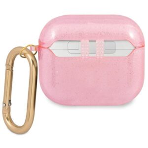 Guess GUA3UCG4GP AirPods 3 dėklas rožinės spalvos Glitter Collection - Image 2