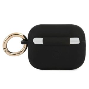 Guess GUAPSSSK AirPods Pro dėklas juodos spalvos Silicone Vintage Script - Image 2