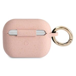 Guess GUAPSGGEP AirPods Pro dėklas rožinės spalvos Silicone Glitter - Image 2