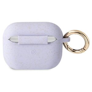 Guess GUAPSGGEU AirPods Pro dėklas violetinės spalvos Silicone Glitter - Image 2