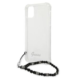 Guess GUHCP12MKPSBK Apple iPhone 12/12 Pro 6,1" skaidrus kietas dėklas juodos spalvos Pearl - Image 6