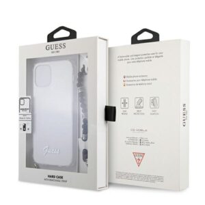 Guess GUHCP12MKPSBK Apple iPhone 12/12 Pro 6,1" skaidrus kietas dėklas juodos spalvos Pearl - Image 8