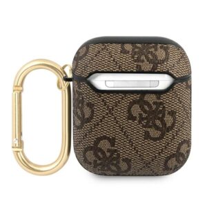 Guess GUA24GSMW AirPods dėklas rudos spalvos 4G Script Metal Collection - Image 2