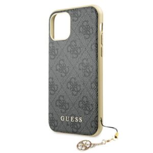 Guess GUHCN61GF4GGR Apple iPhone 11 6,1" / Xr grey kietas dėklas 4G Charms Collection - Image 5