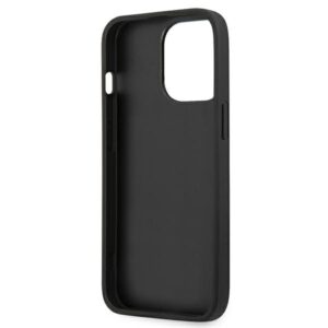Guess GUHCP13LSA4GSBK Apple iPhone 13 Pro/ 13 6,1"juodos spalvos kietas dėklas Saffiano 4G Metal Logo - Image 7