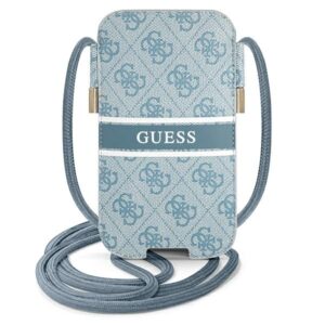 Guess Torebka GUPHM4GDBL 6,1" blue kietas dėklas 4G Stripe