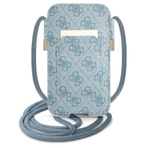 Guess Torebka GUPHL4GDBL 6,7" blue kietas dėklas 4G Stripe - Image 2