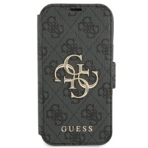 Guess GUBKP13X4GMGGR Apple iPhone 13 Pro Max 6,7" pilkos spalvos book 4G Big Metal Logo - Image 2