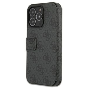 Guess GUBKP13X4GMGGR Apple iPhone 13 Pro Max 6,7" pilkos spalvos book 4G Big Metal Logo - Image 4