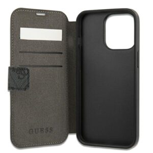 Guess GUBKP13X4GMGGR Apple iPhone 13 Pro Max 6,7" pilkos spalvos book 4G Big Metal Logo - Image 5