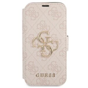 Guess GUBKP13X4GMGPI Apple iPhone 13 Pro Max 6,7" rožinės spalvos book 4G Big Metal Logo - Image 2