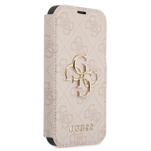 Guess GUBKP13X4GMGPI Apple iPhone 13 Pro Max 6,7" rožinės spalvos book 4G Big Metal Logo - Image 3