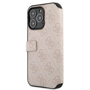 Guess GUBKP13X4GMGPI Apple iPhone 13 Pro Max 6,7" rožinės spalvos book 4G Big Metal Logo - Image 4