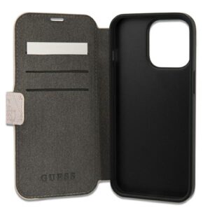 Guess GUBKP13X4GMGPI Apple iPhone 13 Pro Max 6,7" rožinės spalvos book 4G Big Metal Logo - Image 5