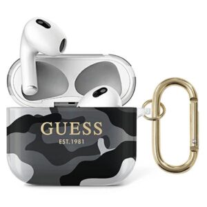 Guess GUA3UCAMG AirPods 3 dėklas juodos spalvos Camo Collection