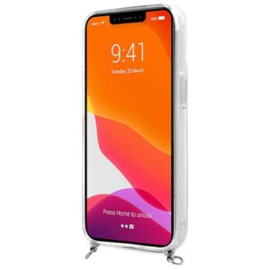 Guess GUHCP13SKC4GBSI Apple iPhone 13 mini 5,4" Transparent hardcase 4G Grey Strap Silver Chain - Image 5