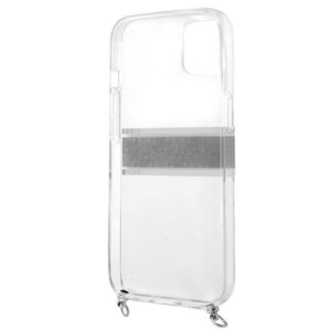 Guess GUHCP13SKC4GBSI Apple iPhone 13 mini 5,4" Transparent hardcase 4G Grey Strap Silver Chain - Image 7