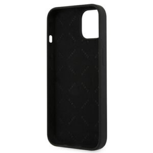 Guess GUHCP13SLS4GGBK Apple iPhone 13 mini 5,4" juodos spalvos kietas dėklas Silicone 4G Logo - Image 7