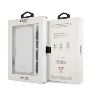 Guess GUHCP13MKPSBK Apple iPhone 13 / 14 /15 6,1" skaidrus kietas dėklas juodos spalvos Pearl - Image 8
