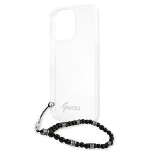 Guess GUHCP13LKPSBK Apple iPhone 13 Pro / 13 6,1" skaidrus kietas dėklas juodos spalvos Pearl - Image 6