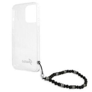 Guess GUHCP13LKPSBK Apple iPhone 13 Pro / 13 6,1" skaidrus kietas dėklas juodos spalvos Pearl - Image 7