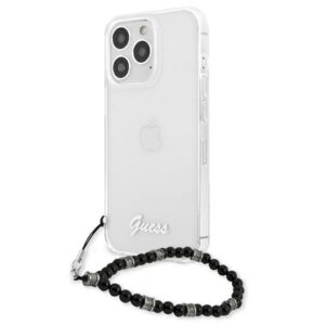 Guess GUHCP13XKPSBK Apple iPhone 13 Pro Max 6,7" skaidrus kietas dėklas juodos spalvos Pearl - Image 2