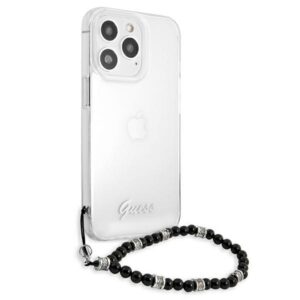 Guess GUHCP13XKPSBK Apple iPhone 13 Pro Max 6,7" skaidrus kietas dėklas juodos spalvos Pearl - Image 4