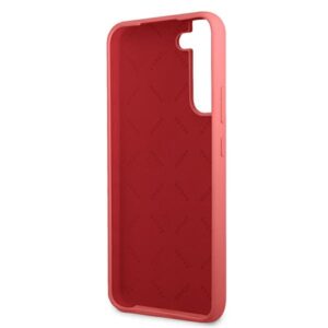 Guess GUHCS22MLSLMGFU S22+ S906 fuchsia kietas dėklas Silicone Script Metal Logo - Image 7