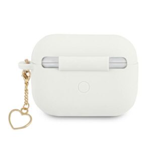 Guess GUAPLSCHSH AirPods Pro dėklas baltos spalvos Silicone Charm Heart Collection - Image 2