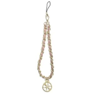 Guess GUSTSAS4P virvelė telefonui rožinės spalvos Chain Metal 4G Charm - Image 1