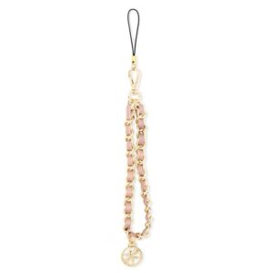 Guess GUSTSAS4P virvelė telefonui rožinės spalvos Chain Metal 4G Charm - Image 3