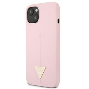Guess GUHCP13SSLTGU Apple iPhone 13 mini 5,4" violetinės spalvos kietas dėklas Silicone Triangle - Image 2