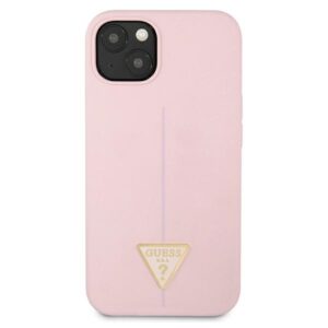 Guess GUHCP13SSLTGU Apple iPhone 13 mini 5,4" violetinės spalvos kietas dėklas Silicone Triangle - Image 3