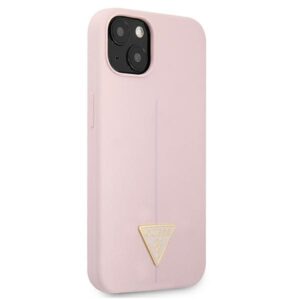 Guess GUHCP13SSLTGU Apple iPhone 13 mini 5,4" violetinės spalvos kietas dėklas Silicone Triangle - Image 4